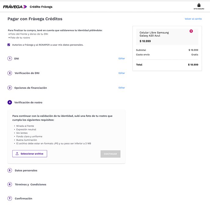 Face verification lists the photo requirements up front (looking ahead, neutral expression, no glasses, light background, JPG under 2 MB) to reduce avoidable rejections.