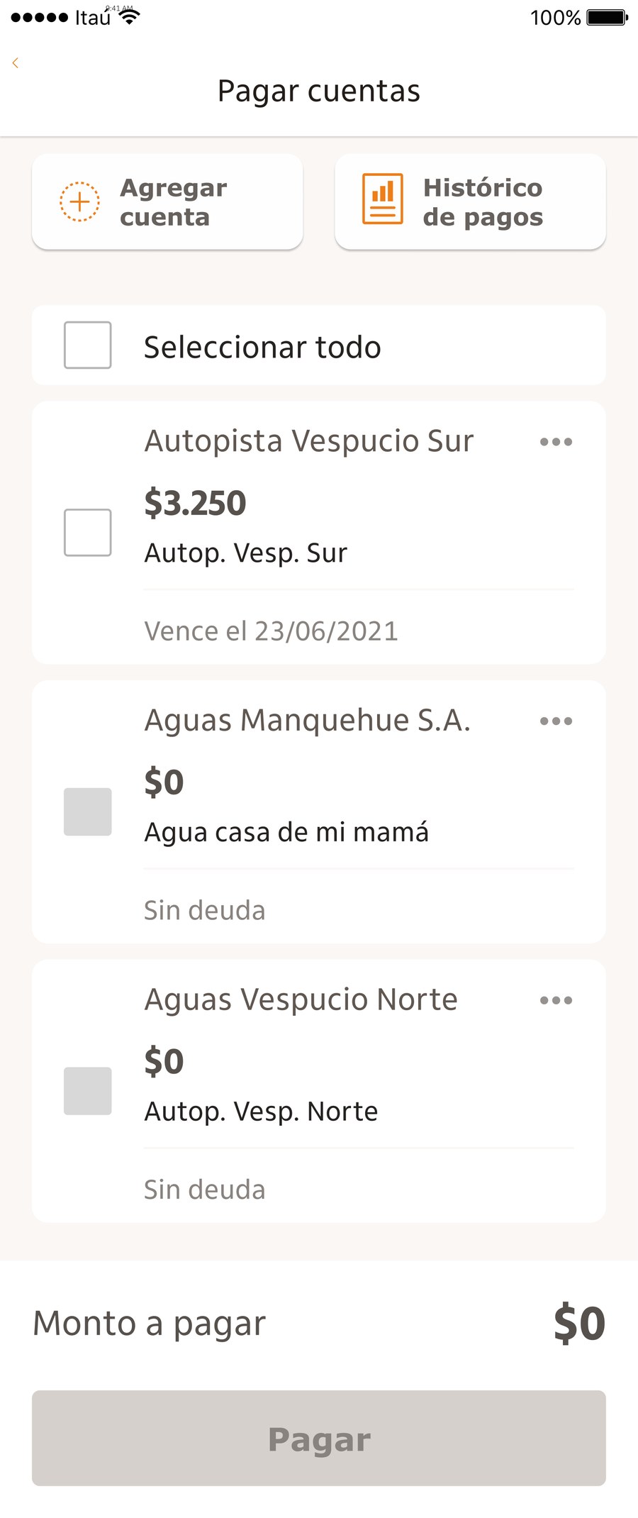 2. Pay bills, with the new “Payment history” entry