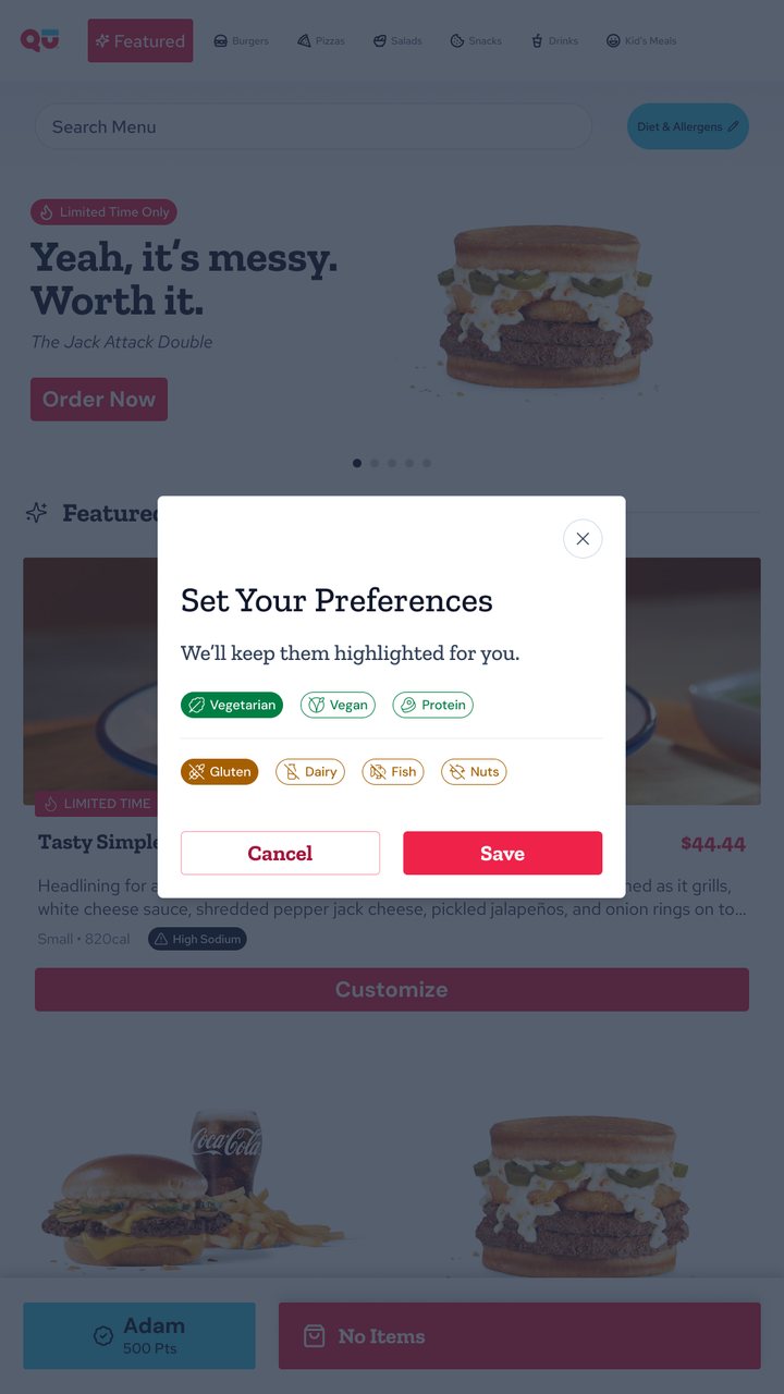 1. Choose preferences