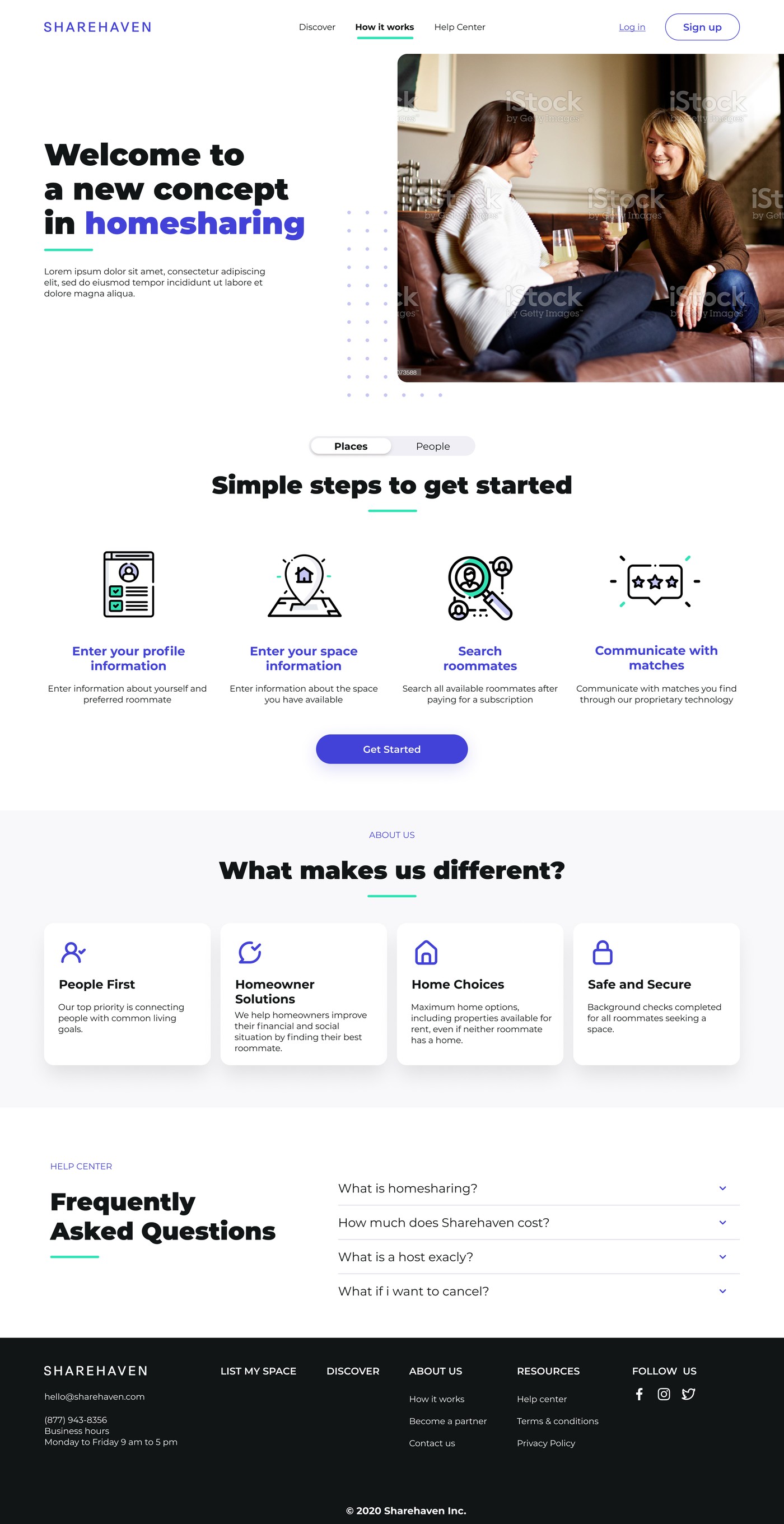 Desktop: how it works and what makes Sharehaven different.