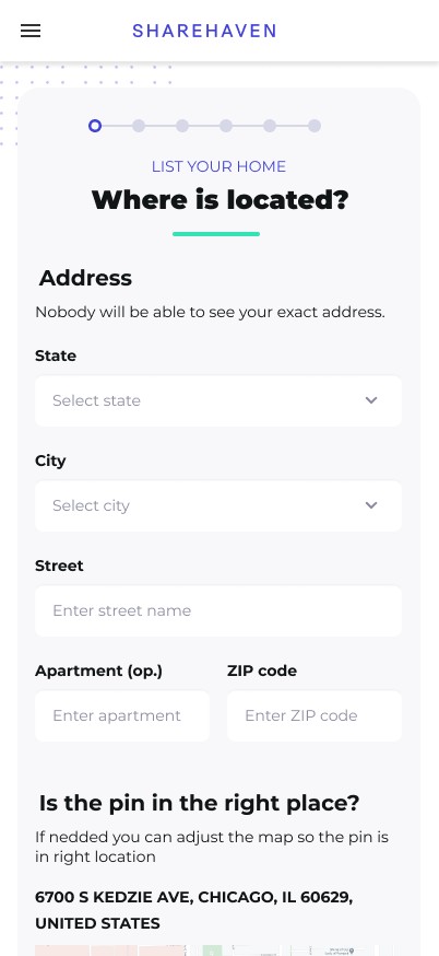 List your home: location