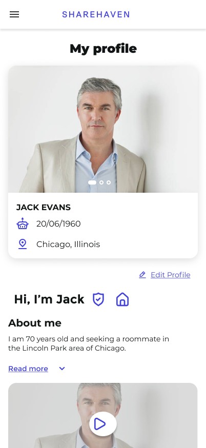 Verified profile